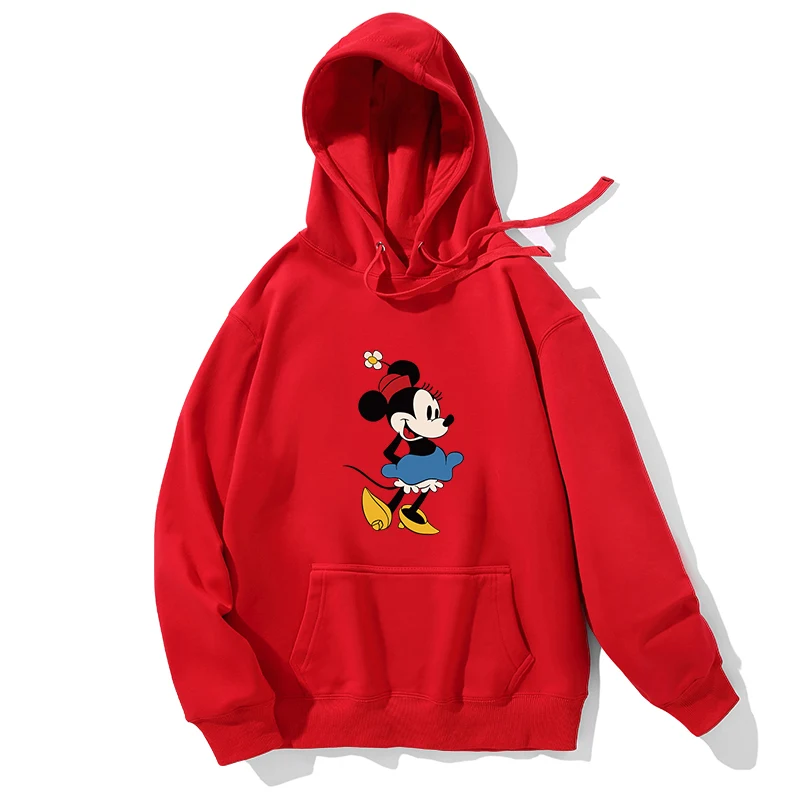 Casual and cute Mickey and Minne Cartoon Anime periphery Women's Hoodie Autumn and Winter new style Couple's clothing hoodie