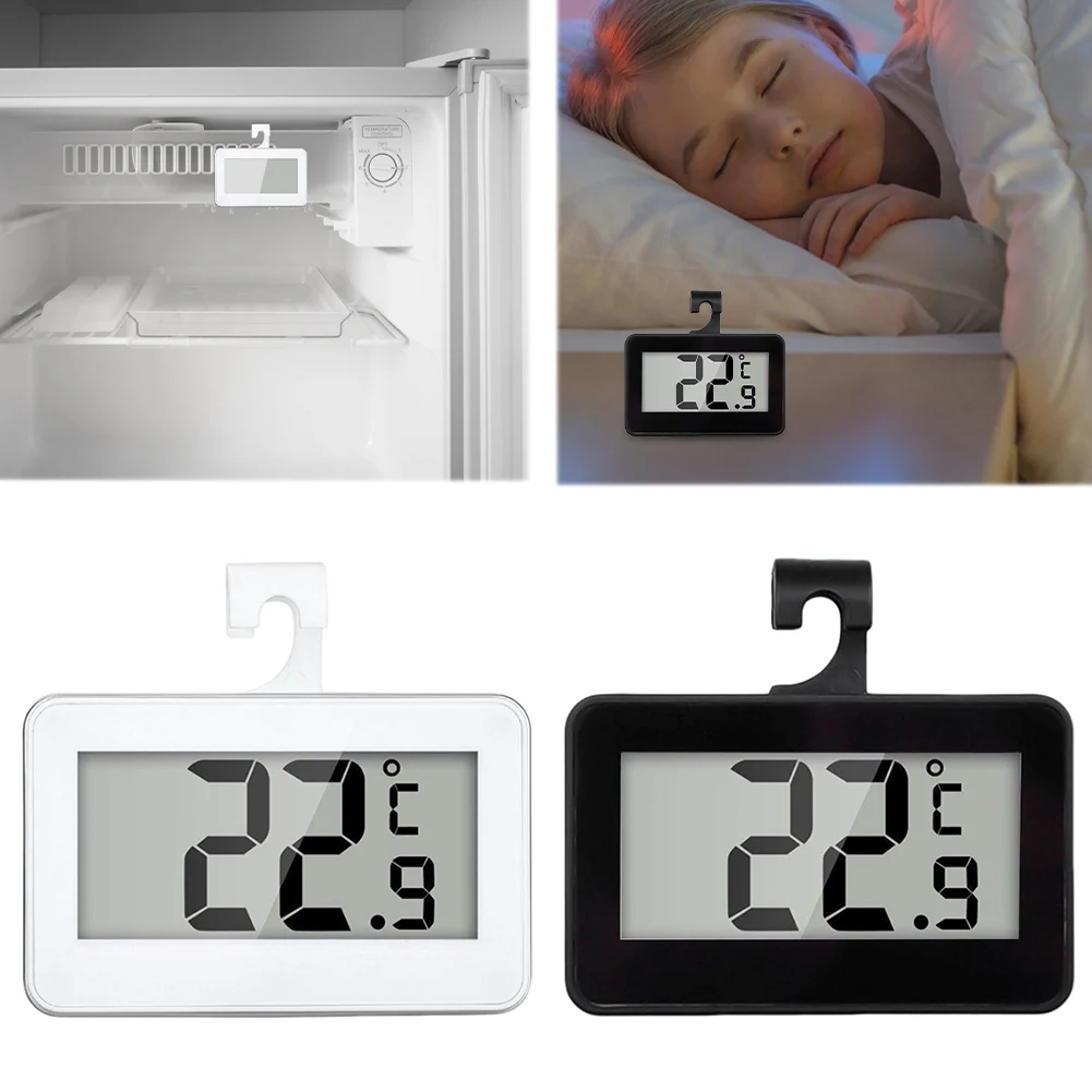 

Room Thermometer Large LCD Display Refrigerator/Freezer Digital Thermometer Max/Min Record Function for Kitchen Home Restaurants