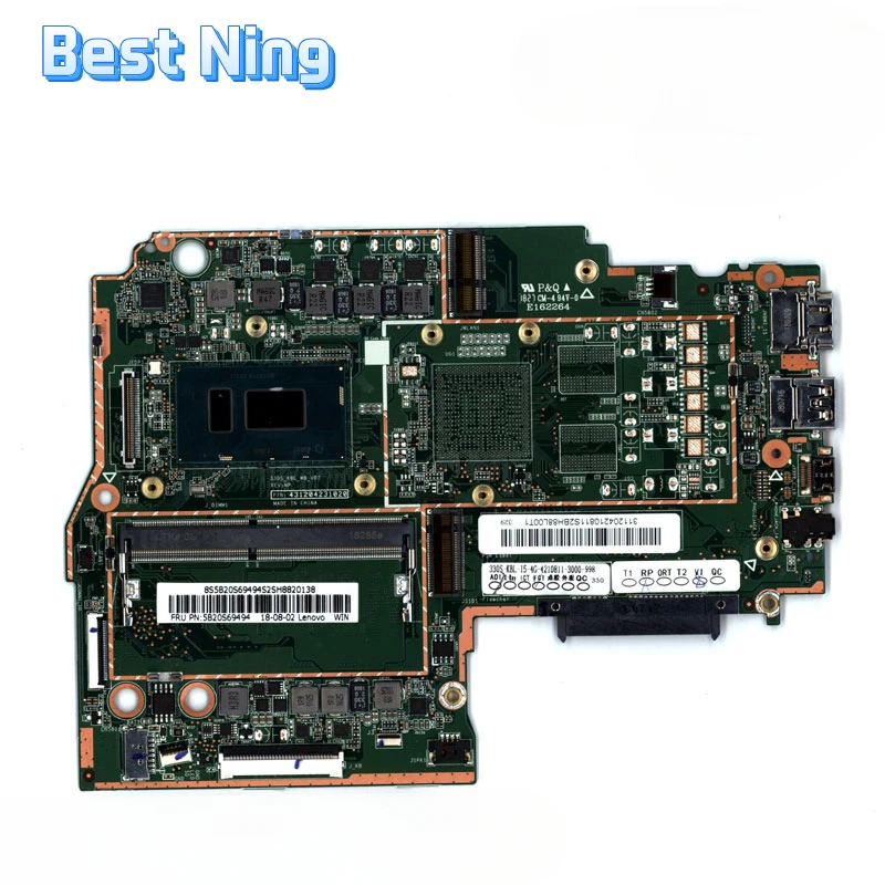 

For Lenovo Ideapad 330S-14IKB Laptop Motherboard 330S-KBL-MB Mainboard with CPU I5-8250U RAM 4GB Tested Ok