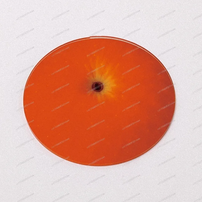 Cute Orange Acrylic Coaster Simulated Fruit Transparent Heat Insulation Pad Desktop Decor Ornament