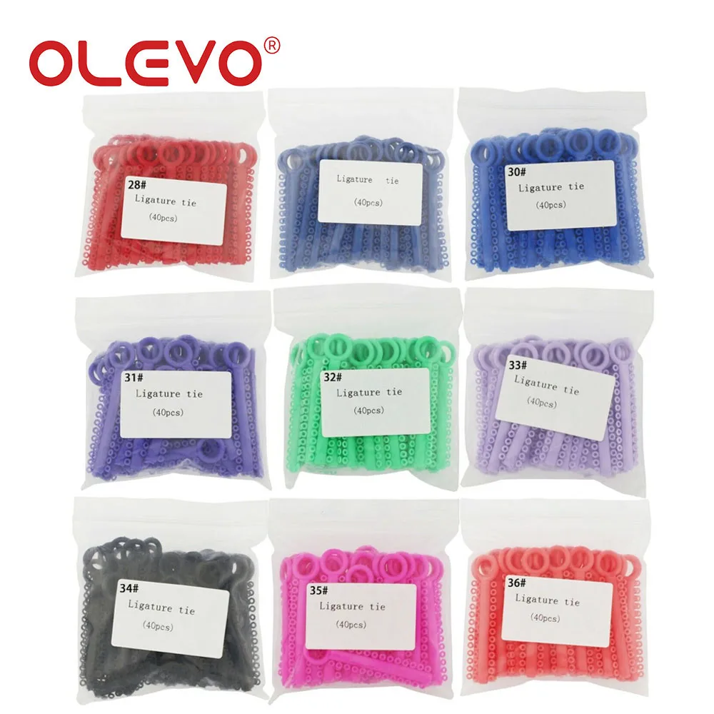 OLEVO 1040 Teile/beutel Dental Ligatur Krawatten Kieferorthopädische Hosenträger Ligaturen Elastische Gummibänder Zahnmedizin Ringe Hosenträger Für Zähne – Detail 8