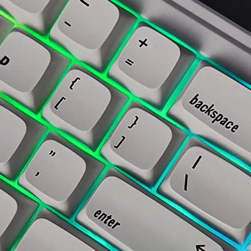 1.75U XDA Blank Keycaps Game Transparent Crystal Keycaps para teclado mecânico