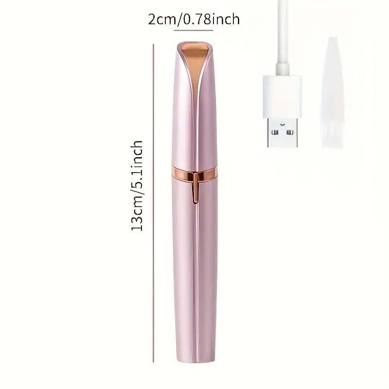 Electric Eyebrow Trimmer USB Rechargeable Mini Electric Eyebrow Trimmer - Convenient and Easy Facial Beauty Trimmer