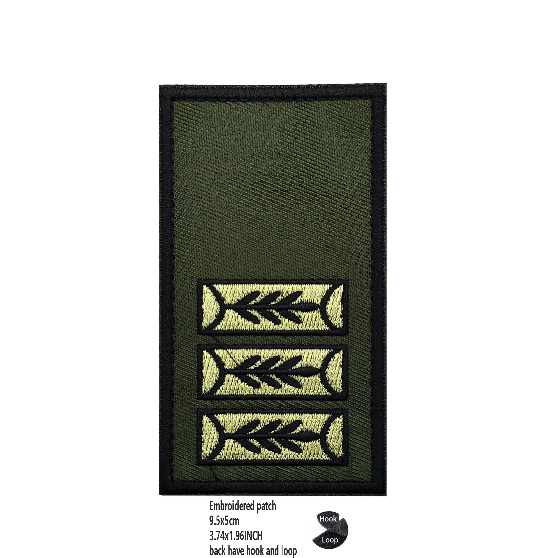 Hot Selling Army Fan Series Epaulette IR Laser Cut Bag Accessory Embroidered Armband with Hook and Loop Backpack Patches