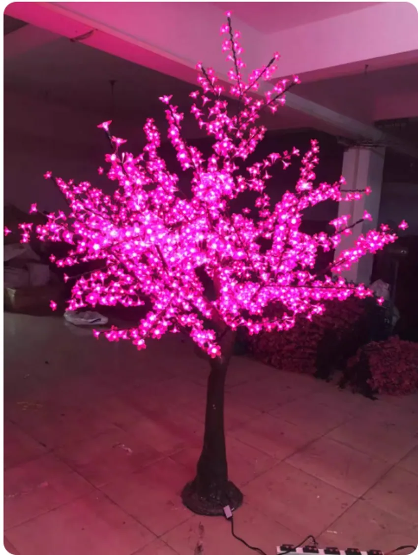 

LED Cherry Blossom Tree Light 3240pcs LED Bulbs 3m Height 110 220V/AC Seven Colors For Option H62