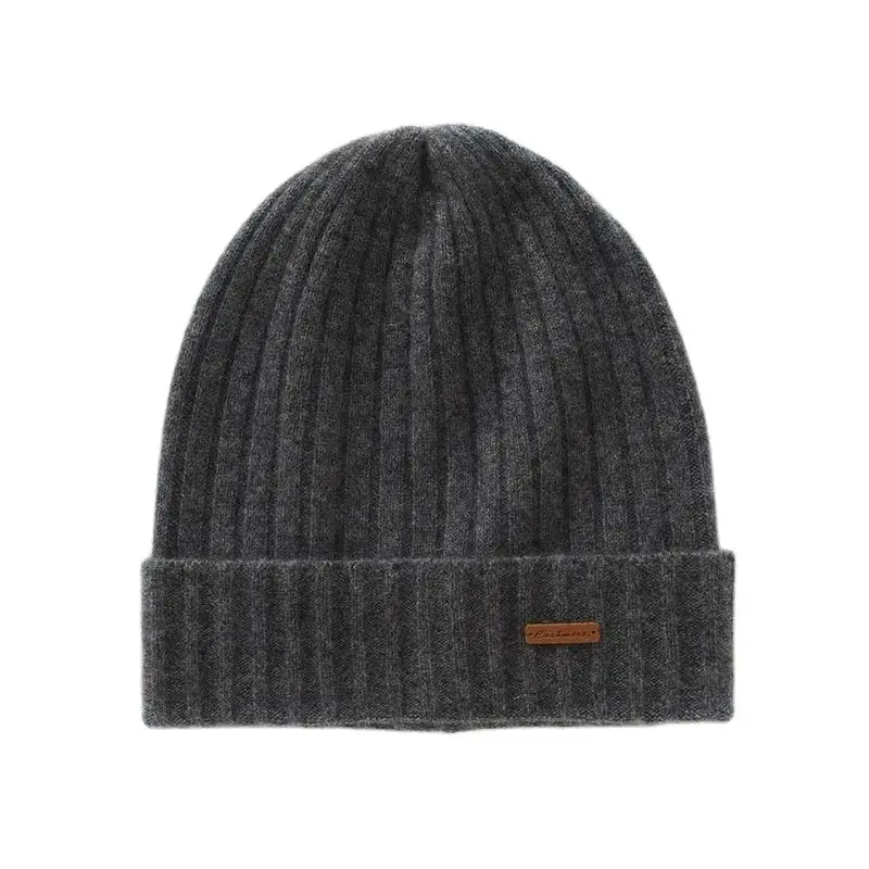 BirdTree, 100%Pure Cashmere Knitted Hats, Women Men 2024 Autumn Winter New, Fashion Thicken Versatile Warm Head Cap A48911QC