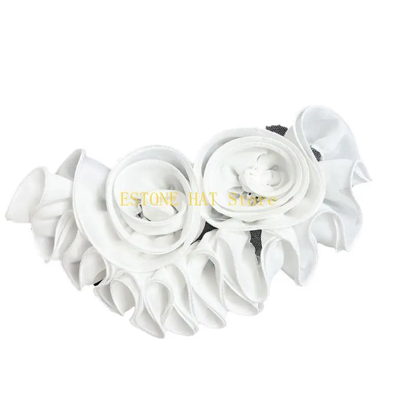 49MF Durability Ruffle Embroidery Patches Creative Pattern Stylish Appliques for Various Fabrics