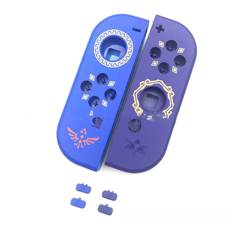 مجموعة غلاف غلاف غلاف غلاف بديل ضفدع البيانات من Joy-Con لهيكل الإسكان لـ NS Joycon طقم أزرار بديل L R