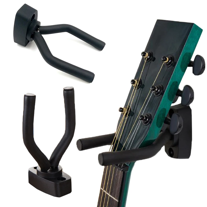 5-10PCS/Pack Black Instrument Wall Mount Hooks Universal Guitar Bass Ukulele Hanger Home Music Shop Display and Storage Rack ZYF
