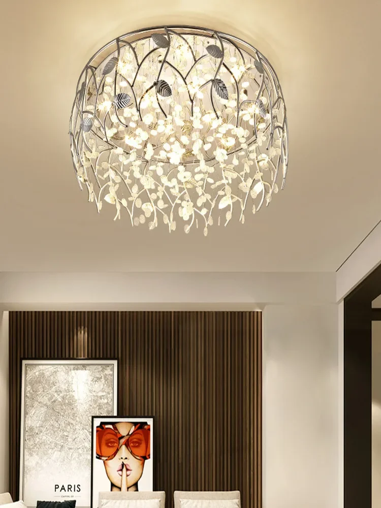 Lampe Circulaire Simple et Moderne avec Télécommande, Disque en Clip, Décoration Créative pour Salon et Chambre à Coucher