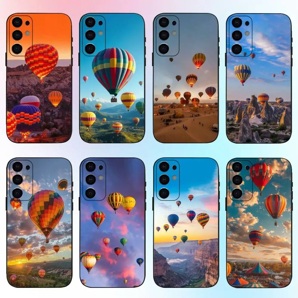 

Cute Hot Air Balloon Phone Case For Samsung S25,S24,S21,S22,S23,S30,Ultra,S20,Plus,Fe,Lite,Note,10,9,5G Black Cover