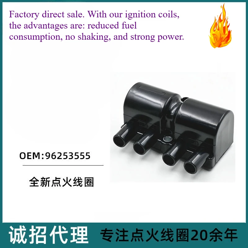 

Delphi 2nd Gen Ignition Coil for Captiva 2.4L Antara OEM 19005236 96253555 55585555 12635040