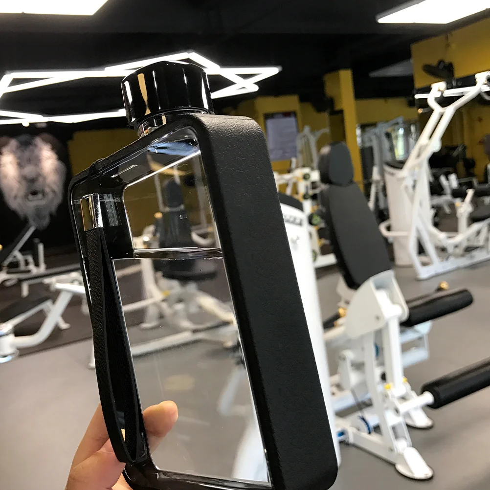 

Flat Water Bottle Portable Durable Reusable Easy Travel Daily Use Gift Friends Water Bottles