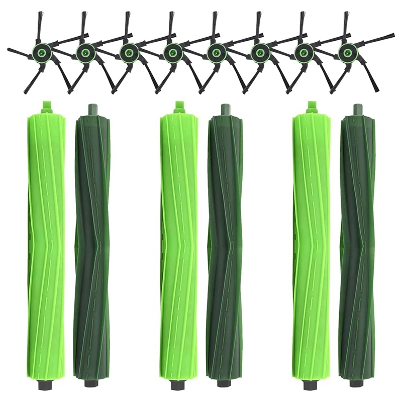 Для Irobot Roomba S9 (9150) S9 + S9 Plus (9550) S Series искусственные аксессуары для робота 3 комплекта резиновых щеток, 8 боковых щеток