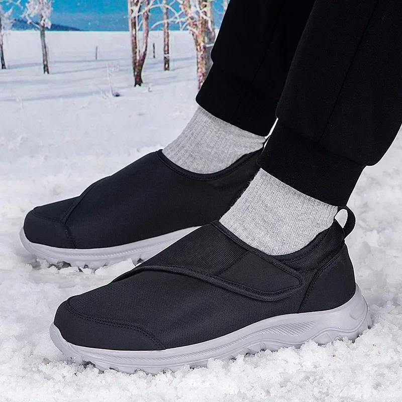 Men Shoes Wide Barefoot Winter Warm Orthopedics Wide Feet Swollen Walking Casual Shoes Thumb Eversion Adjusting Soft Sneakers