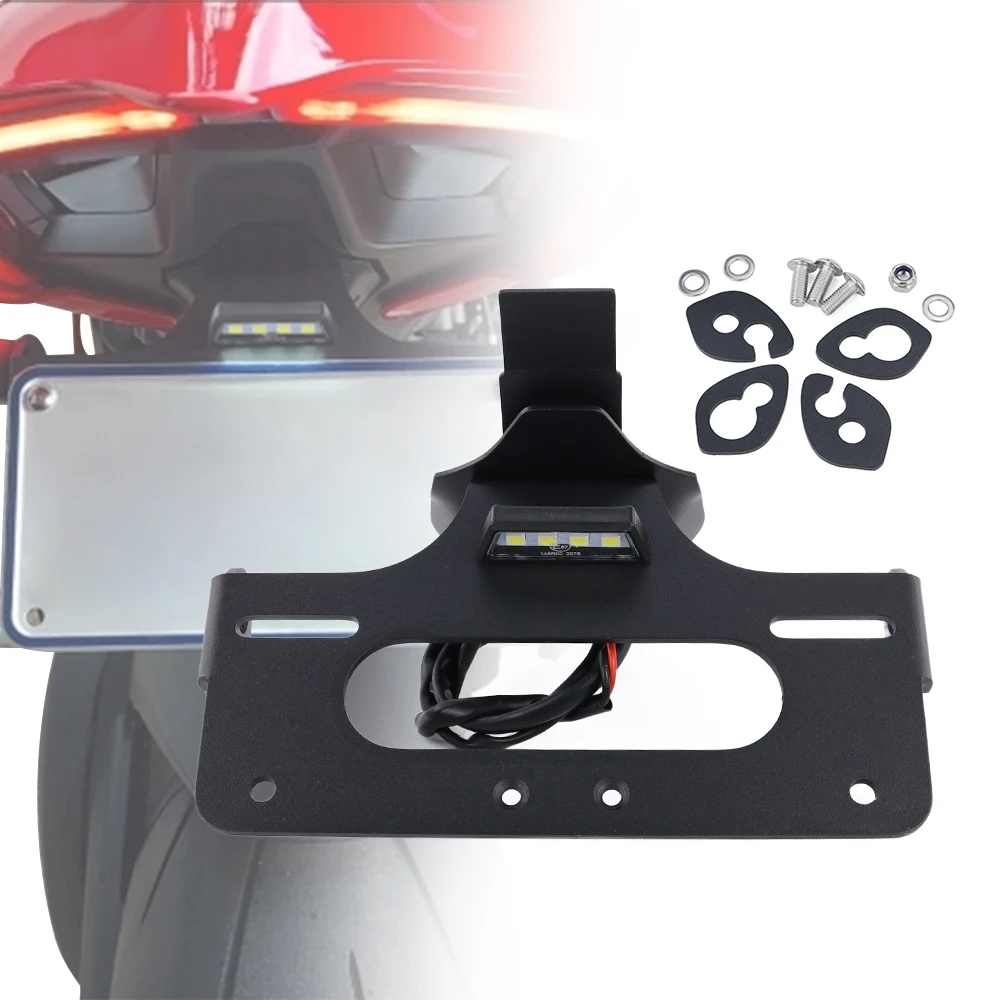 

License Plate Holder Fit For Ducati Panigale V2 Panigale V4 V4S V4R Streetfighter V4 Motorcycle Rear Tail Tidy Fender Eliminator