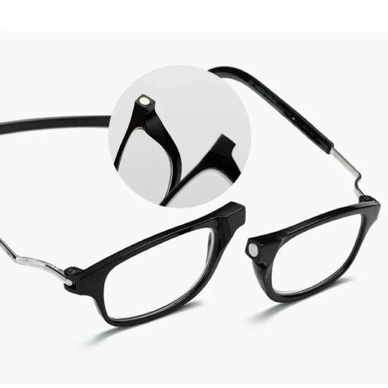 Novo ultraleve óculos de leitura menr óculos de leitura pendurado estiramento feminino anti-fadiga presbiopia unise óculos dioptria + 1.0 + 4.0