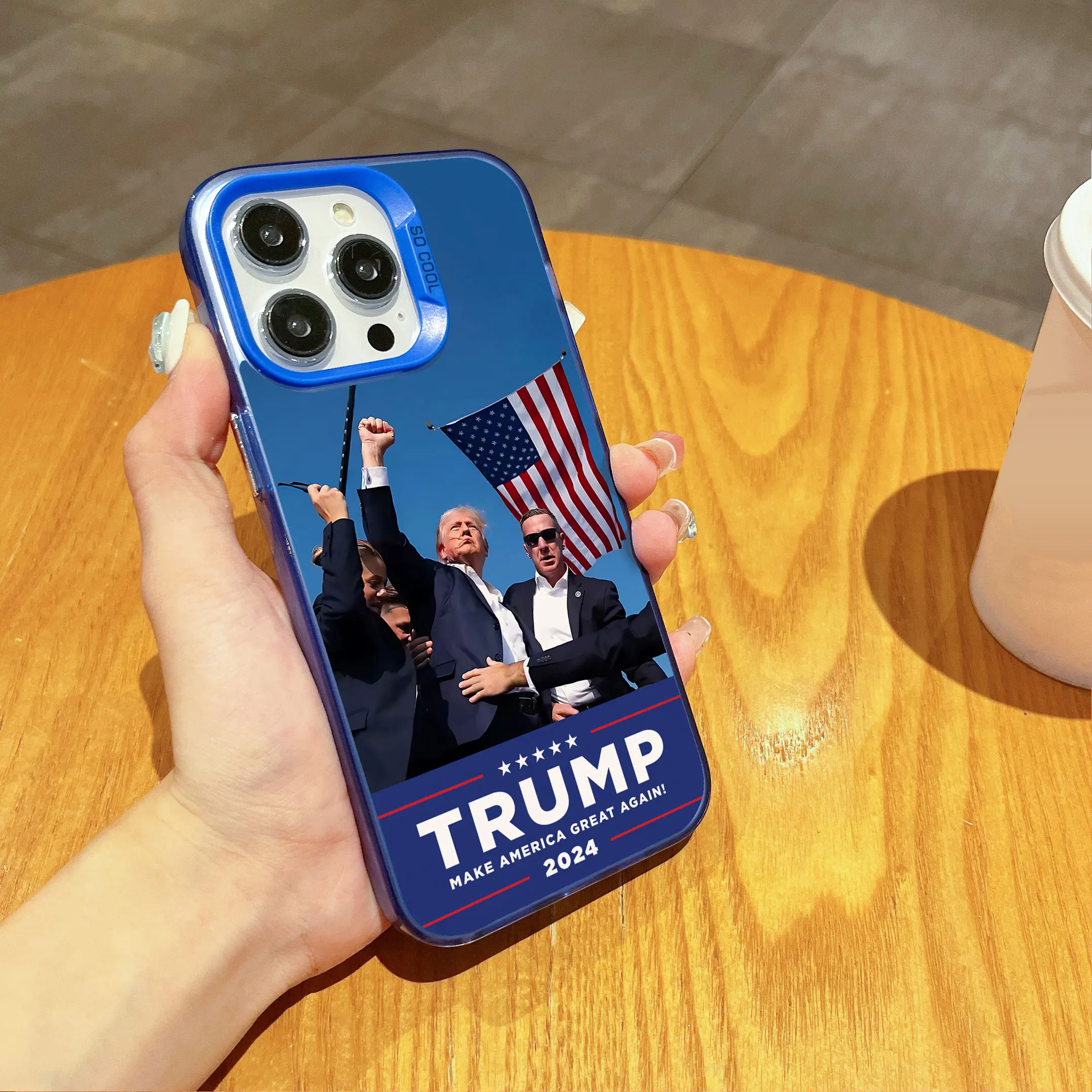 Salute Donald Trump 2024 Ace Case for Xiaomi Redmi A1 A3 13C 9C 9T Note 7 8 9 9S 10 11 12 13 Pro K60 Ultra 4G 5G Matte Cover