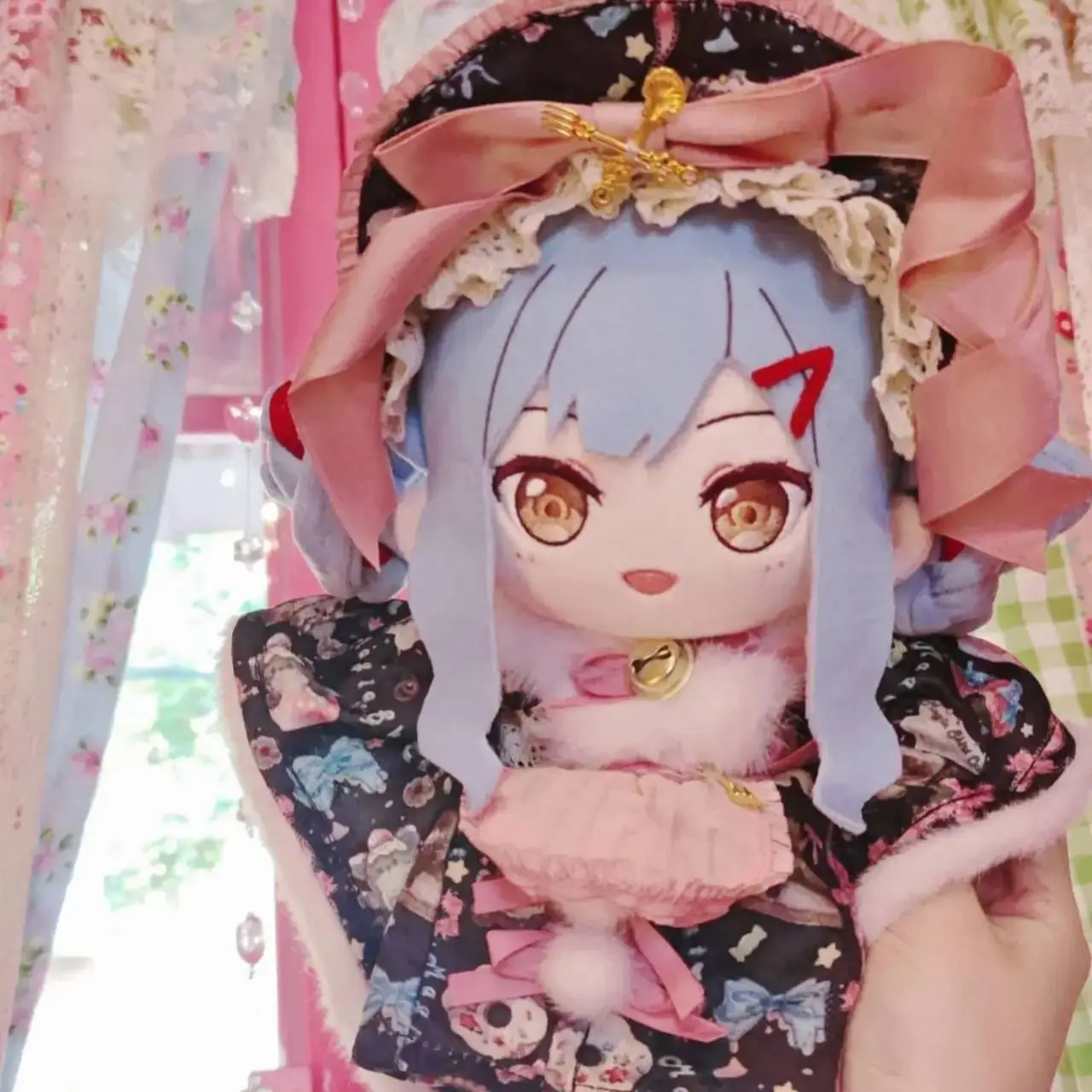 

Stuffed 20cm Anime BanG Dream! Togawa Sakiko Cosplay Plush With Skeleton Doll Toys for Fan Collection or Friends Birthday Gift