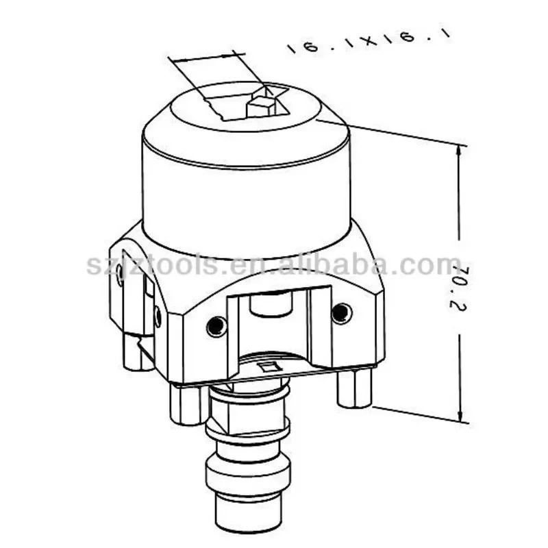 Accessori per macchine utensili portaelettrodo quadrato
