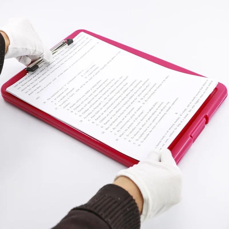 A4 File Box Waterproof Document Folder File Test Paper Storage Case Multifunctional Office Stationery Supply