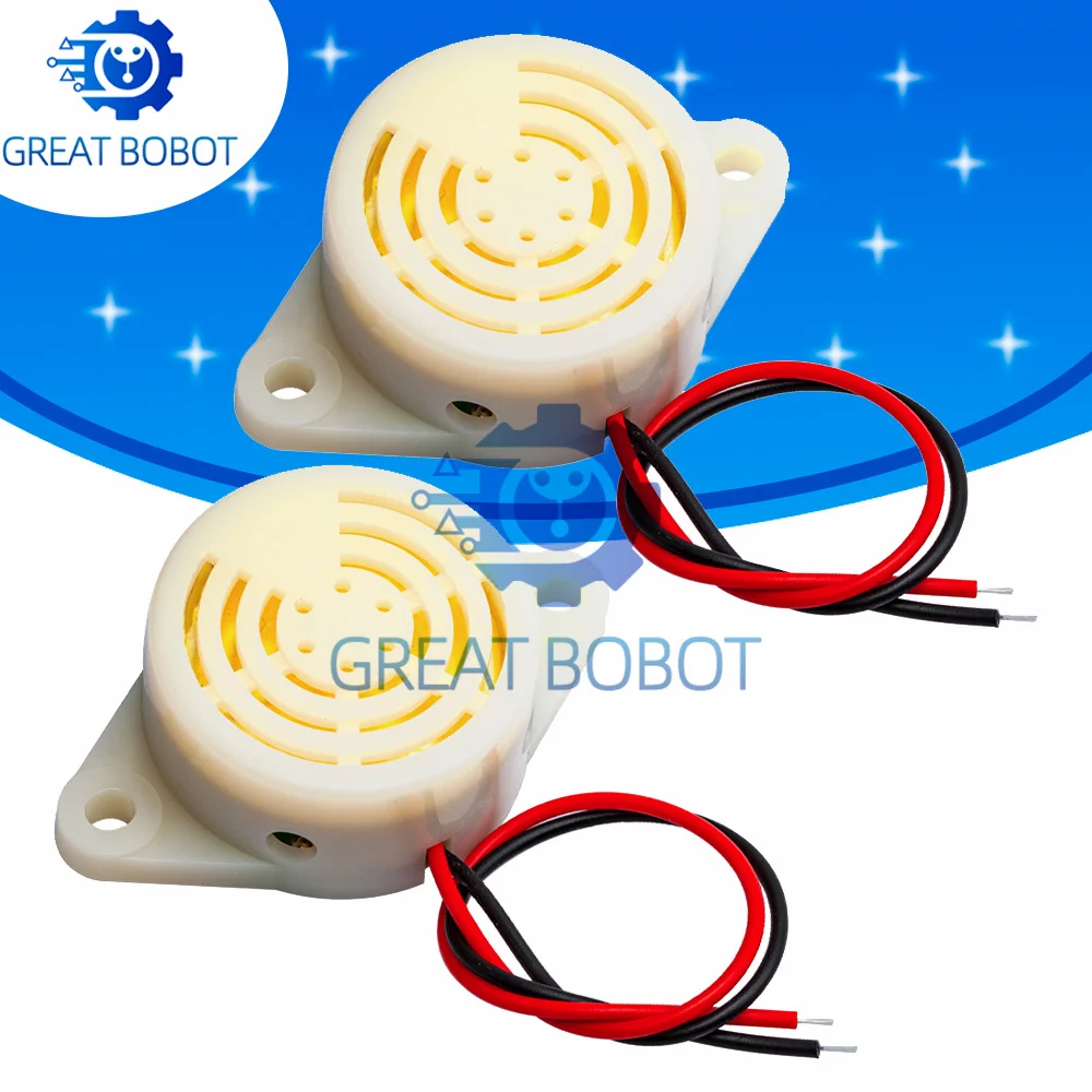 

BS 1 шт. 95 дБ сигнал тревоги с высоким децибелем 3-24 в 12 В Электронный зуммер сигнал тревоги непрерывный сигнал для Arduino SFM-27