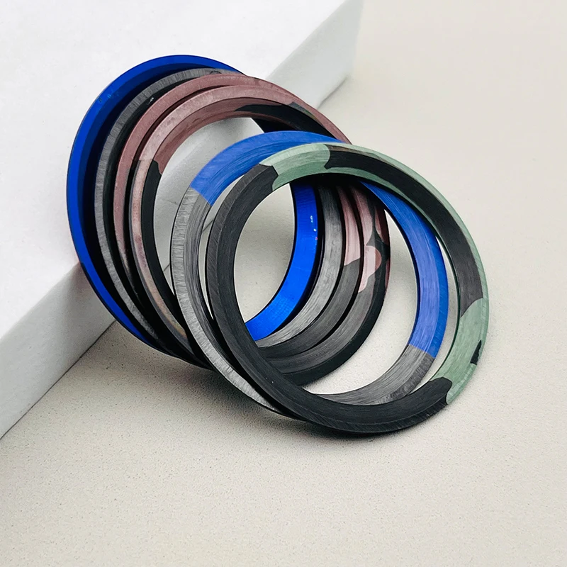 38mm Blue Luminous Sloped Ceramic Bezel Insert Ring Inner Diameter 30.5mm Fit GMT Men Mechanical Watch Replacement Repair Parts