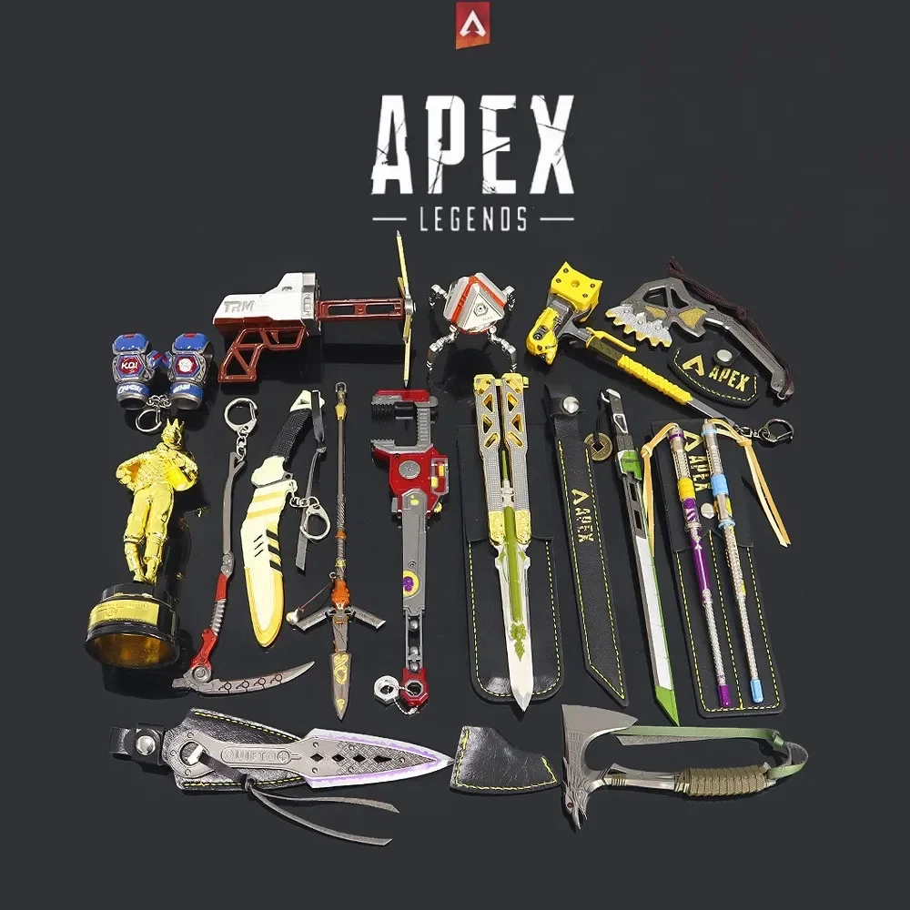 15 pz/set Apex Legends Heirloom ottano arma Kunai Anime gioco portachiavi modello di arma Royal Katana Boy Holiday regalo di compleanno giocattoli