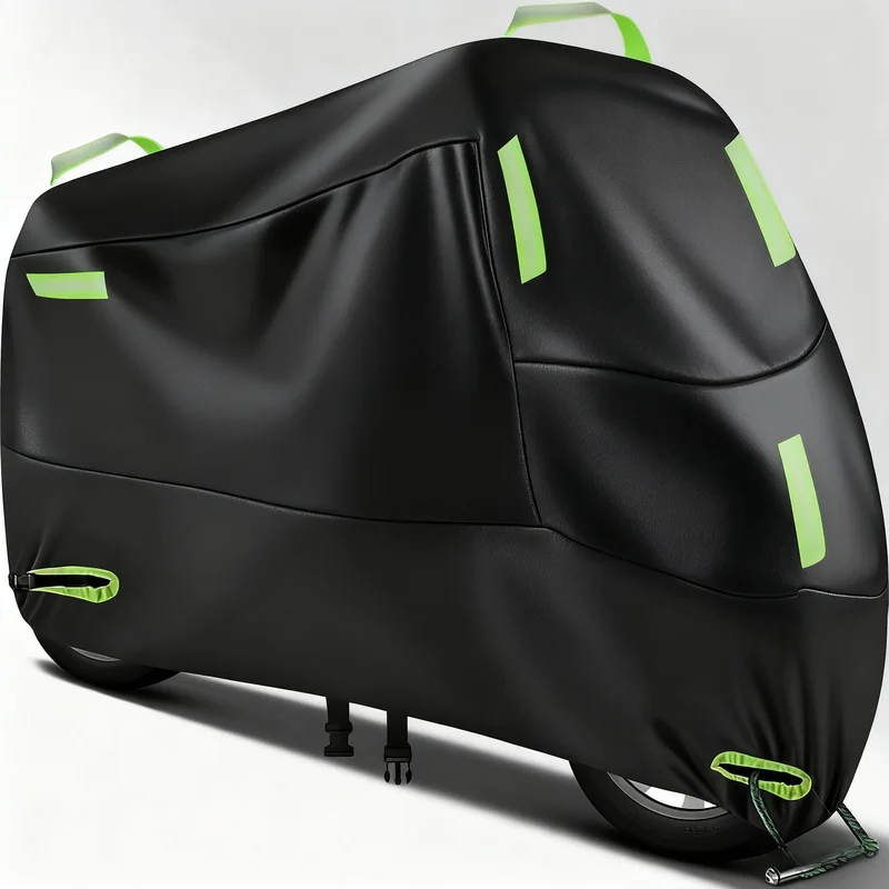 420D Heavy-Duty Motorcycle Cover - All-Season UV Protection, Scratch And Bird Droppings Resistant, Fit for All Motorcycles, All