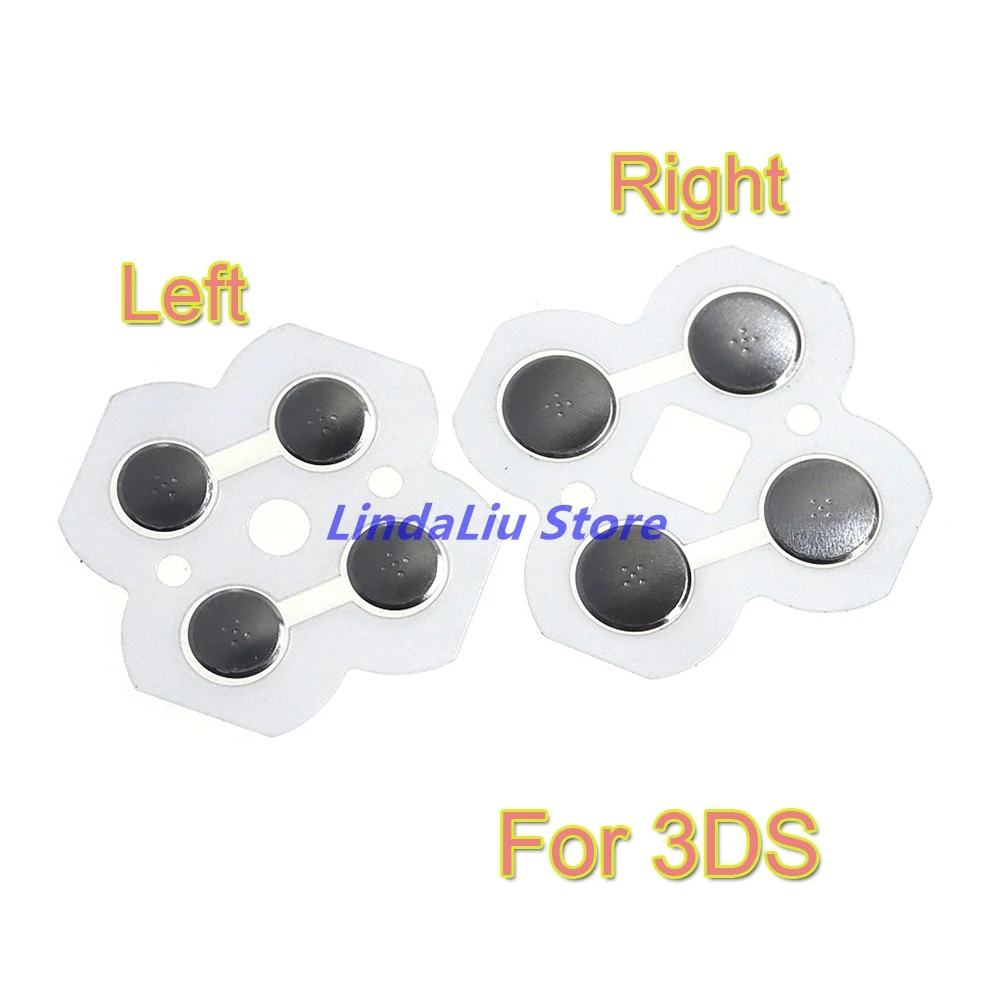 

100PCS Cross Key ABXY Button Metal Conducting Strip For 3DS Controller D-Pad Dome Snap PCB board buttons Conductive FIlm