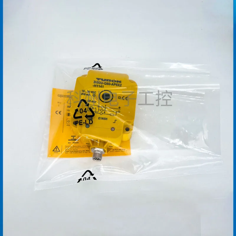TURCK Inductive Proximity Sensor Ni75U‑Q80‑AP6X2‑H1141 BI50‑VP4X2‑VN‑LIU‑Y1X 10‑65VDC IP68 Proximity Switch