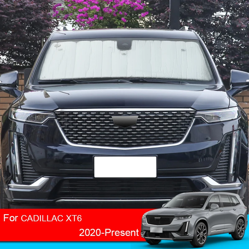 Car Sunshades UV Protect Side Windows Curtain Sun Shade Visor Front Windshield For Cadillac XT6 2020-2025 Internal Accessory