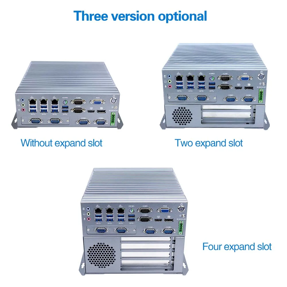 Customizable Industrial Mini Computer 4 Expansion Slots Q170 Chipset 8 USB 6 COM 9-36V Mini Computer Digi Signage 8 USB 6 COM