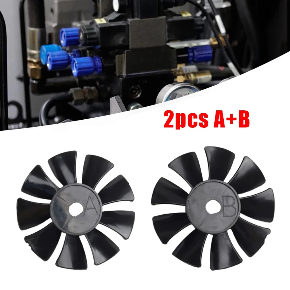 Air Tools Fan Blade Home Exquisite 2pcs Black Compact Cooling Fan Oil-free Plastic 550W/750W Air Compressor Low Noise