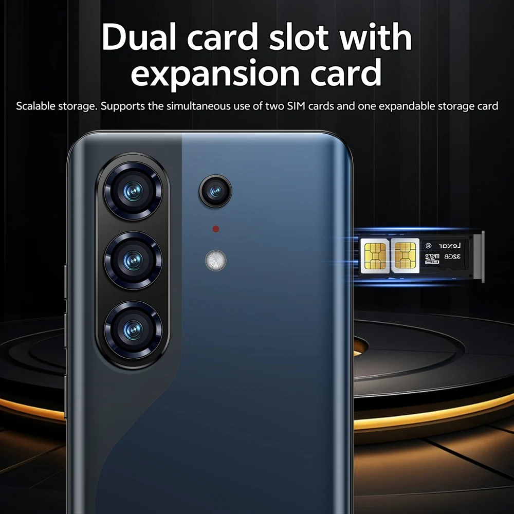 K-Touch Mobile Phones For S26 Ultra 7.3 Inch Smartphone Android 15 Cell Phone 8000mAh Face Unlock 5G Dual SIM 16+48MP Camera Cellphones For Men Women Gifts