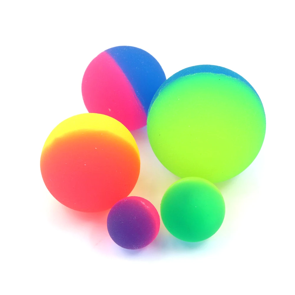 【New】Random 1Pc Moonlight High Bounce Ball Elastic Juggling Jumping Balls Bouncing Ball Outdoor Toys Play Fun