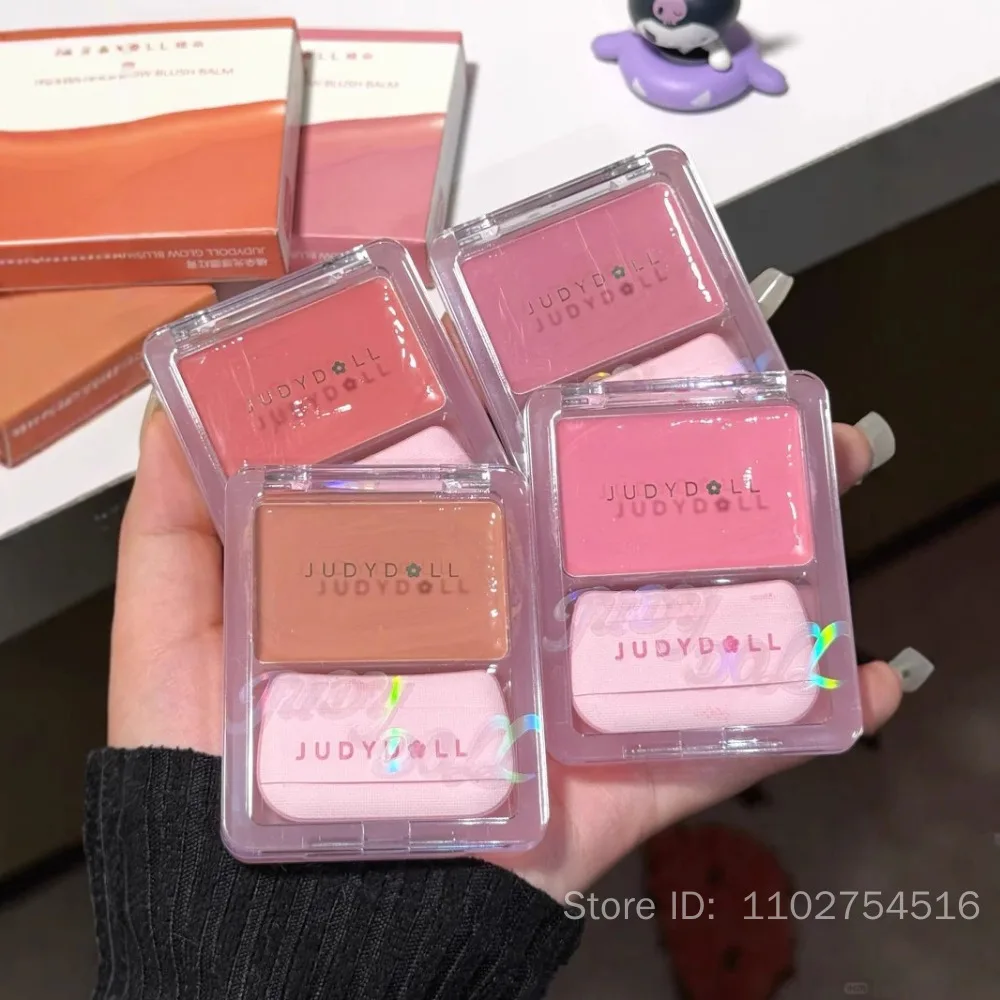 Judydoll crème légère à l'eau fard à joues hydratant multi-usages hydratant haute lumière expansion avec bouffée maquillage pour le visage longue durée