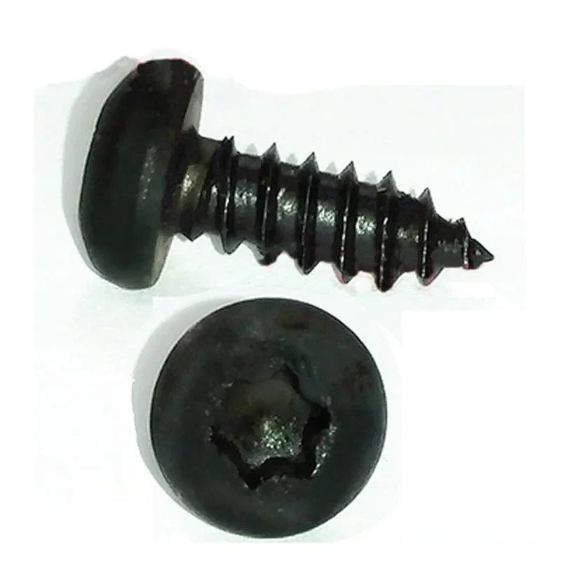 

1Best 20pcs M2.9 M4.2 M4.8 Carbon steel black Pan head hexagon torx Round heads six stars Plum self-tapping screws 8mm-13mm Leng