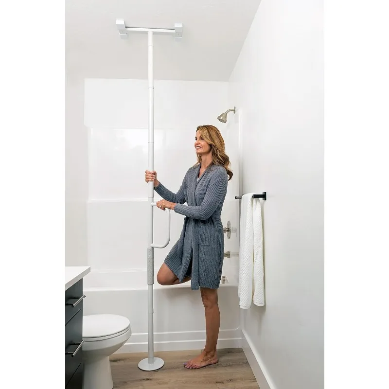 Adjustable Floor to Ceiling Safety Grab Bar with Security Support Handle for Fall Prevention, Tension