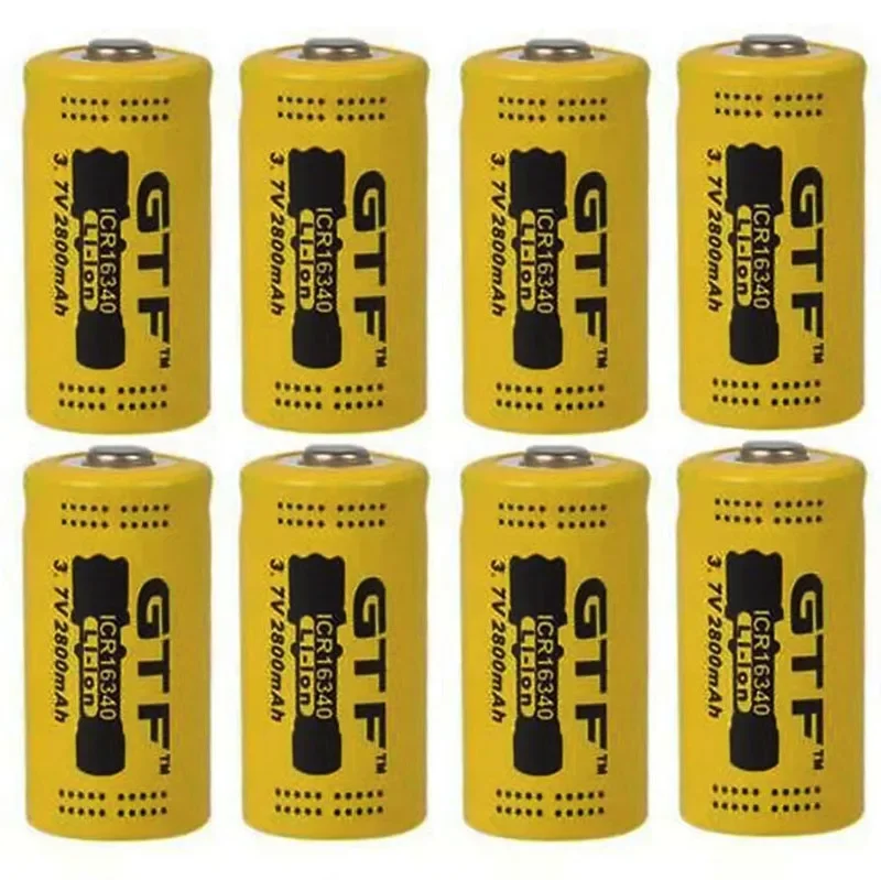 rechargeable battery CR123A RCR 123 ICR 16340.2800 MAH, 3.7 V, lithium ion, for Arlo L70 security camera....