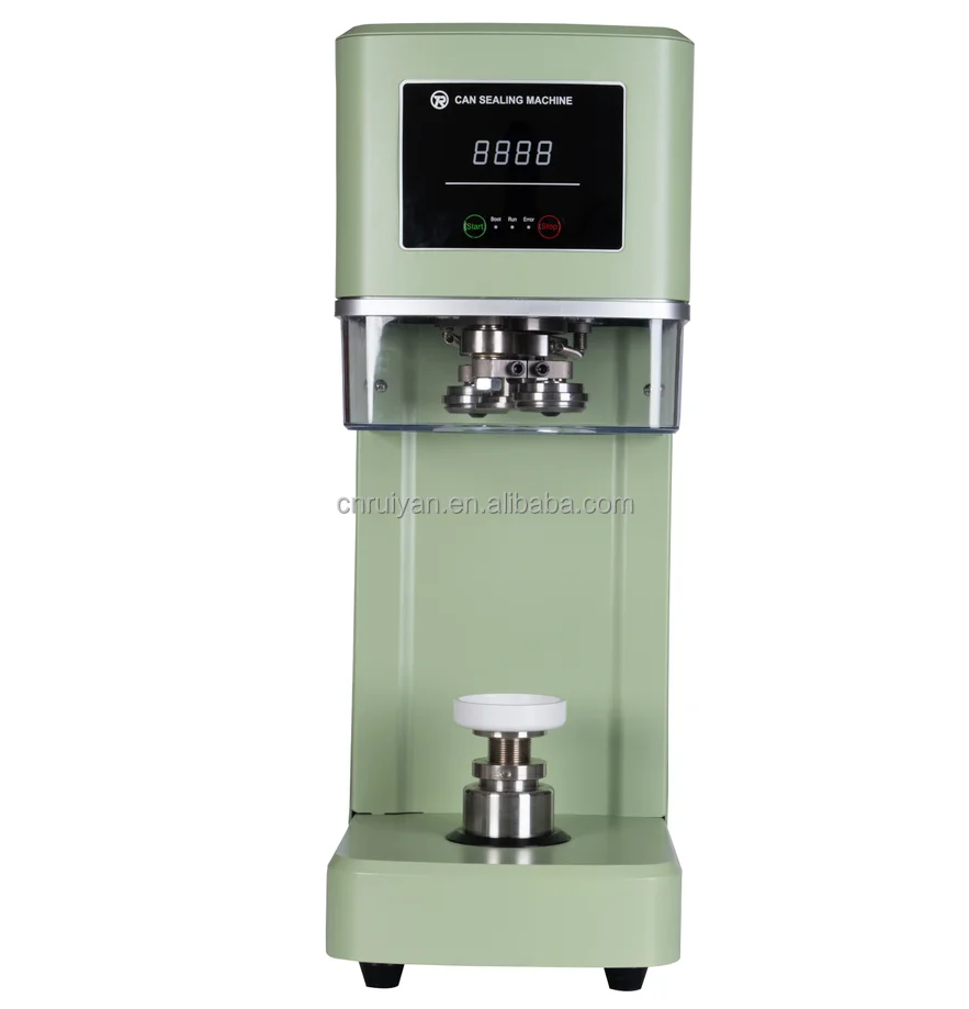 2022 popular model automatic can seamer non-rotary  can sealing machine for beverage, popcorn cups OEM LOGO and color design