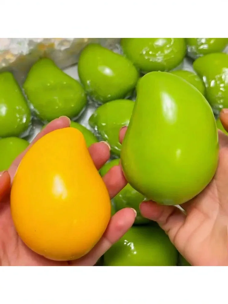 Temperature‑Sensitive Color Changing Mango Squishy Squeeze Toy Handmade Stress Ball ASMR Sensory Fidget Toy for Stress Relief