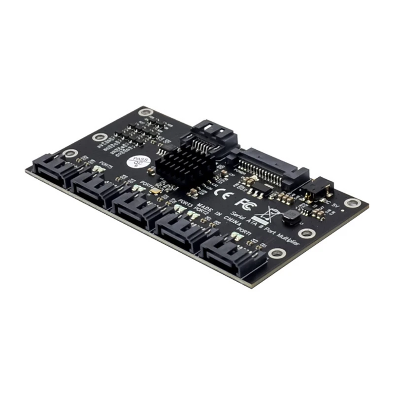 Placa expansão controlador PCIE 1 a 5 portas III PCIE para adaptador