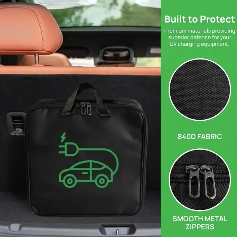 EV Car Waterproof Handled Bag Electric Car Charger Storage Bag Car Battery Cable Charging Gun Storage Organizer Car Accessories view 3