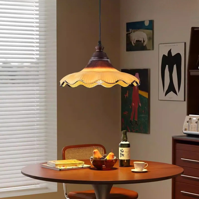American Designer Pendant Light Sun Pattern LED Ceiling Hanging Lamps Bar Counter Dining Hall Cafe Kitchen Suspension Luminaires