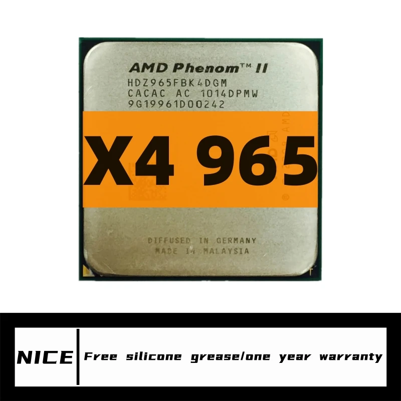 

Четырехъядерный процессор Phenom II X4 965 3,4 ГГц HDZ965FBK4DGM разъем AM3