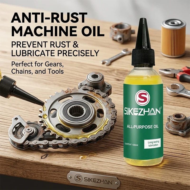 Professional All-Purpose Lubricant Oil for Sewing Machines Door Hinges and Mechanical Gears Anti-Rust Oil 100ml SIKEZHAN
