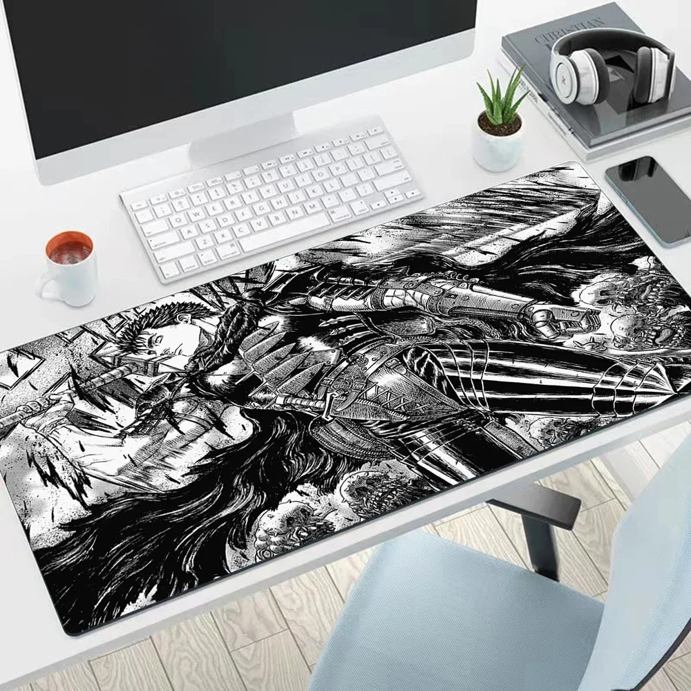 Anime Berserk Large Mouse Pad PC Computer Game MousePads Desk Keyboard Mats Office Rubber Anti-slip Mouse Mice Mat 40x90 30x80CM