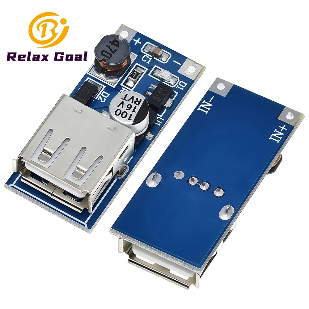 2-5PCS DC-DC Step Up Power Boost Module 0.9V-5V To 5V 600MA USB Output Charger Converter USB Mobile Power Supply Boost Board