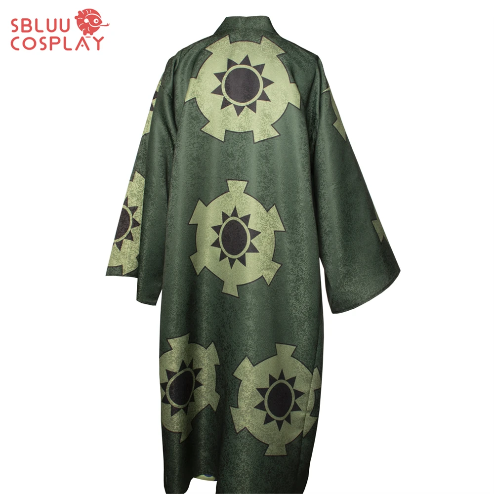 Sbluucosplay anime wano land roronoa zoro cosplay kostüm grünes kimono outfit hohe qualität